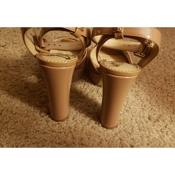 Sam Edelman beige patent leather heels 5.5m-Never used - Picture 2 of 7